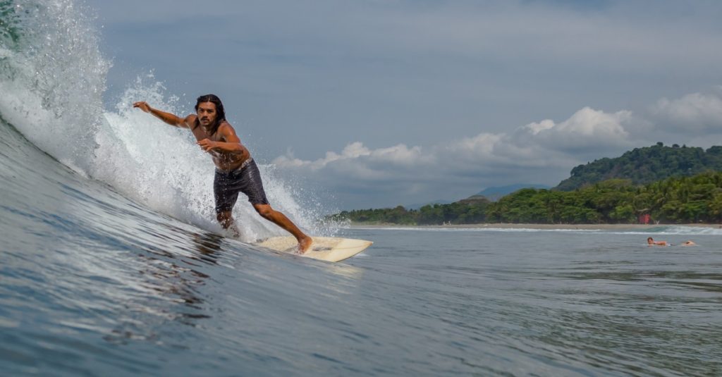 Surfing Dominical Beach