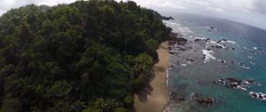 Caño Island Costa Rica Aerial View. Best place for snorkeling