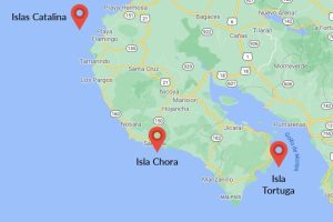 Mapa Snorkel en Guanacaste