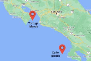 Map Snorkeling in Costa Rica, Puntarenas