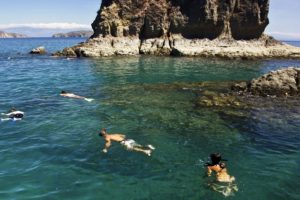 Snorkeling in Los Morteros, Torguta Island Costa Rica