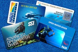 Scuba diving certifications