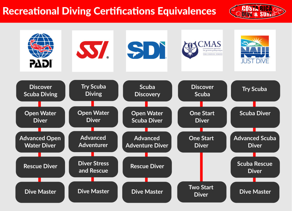 What Is The Best Scuba Diving Certification Comparison Chart
