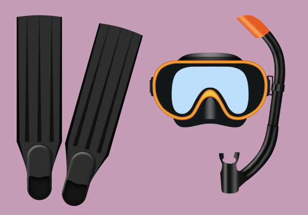 snorkeling gear