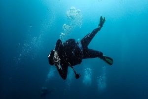 Neutral buoyancy in diving
