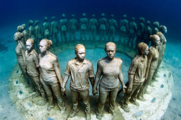 underwater museums and artificial reefs-molinere underwater sculpture park