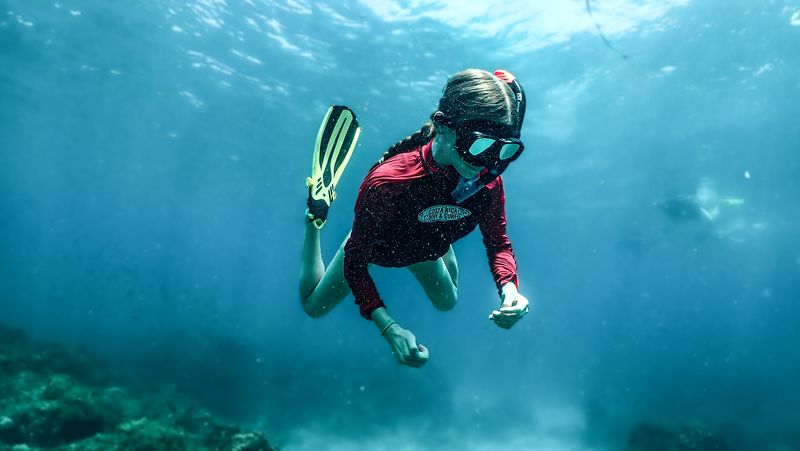Free diving with snorkel at Caño Island