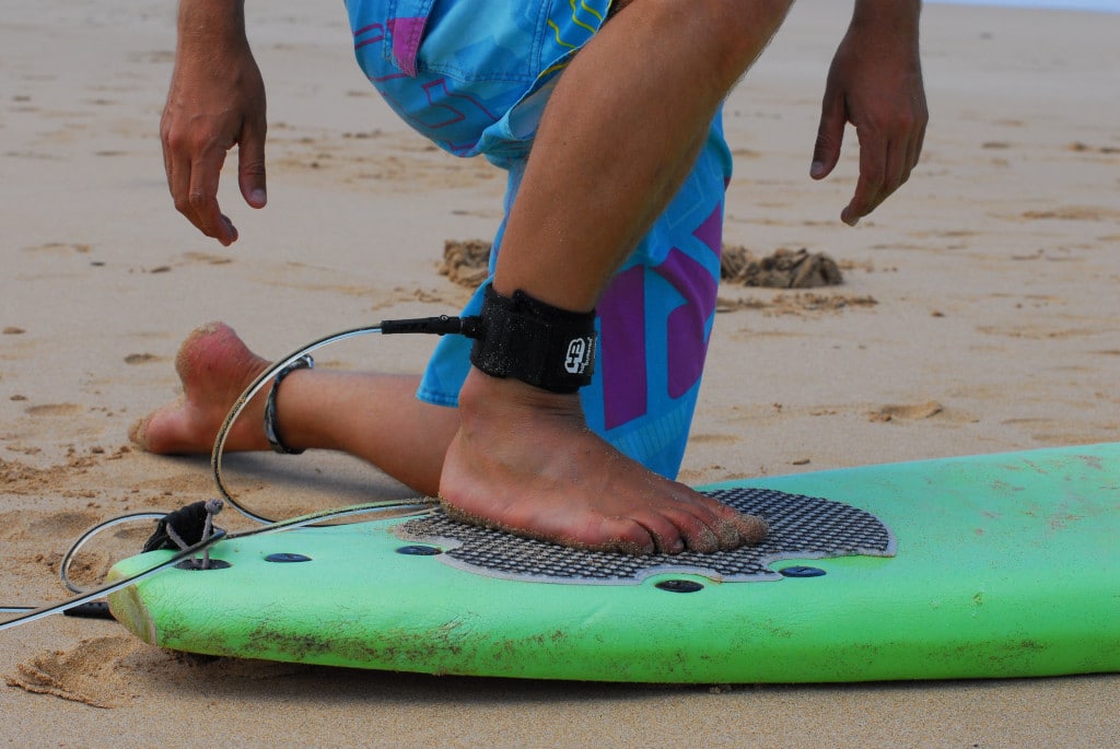 Tabla de surf para principiantes-correa