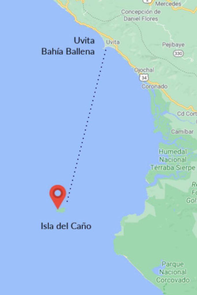 Caño Island Trip Map