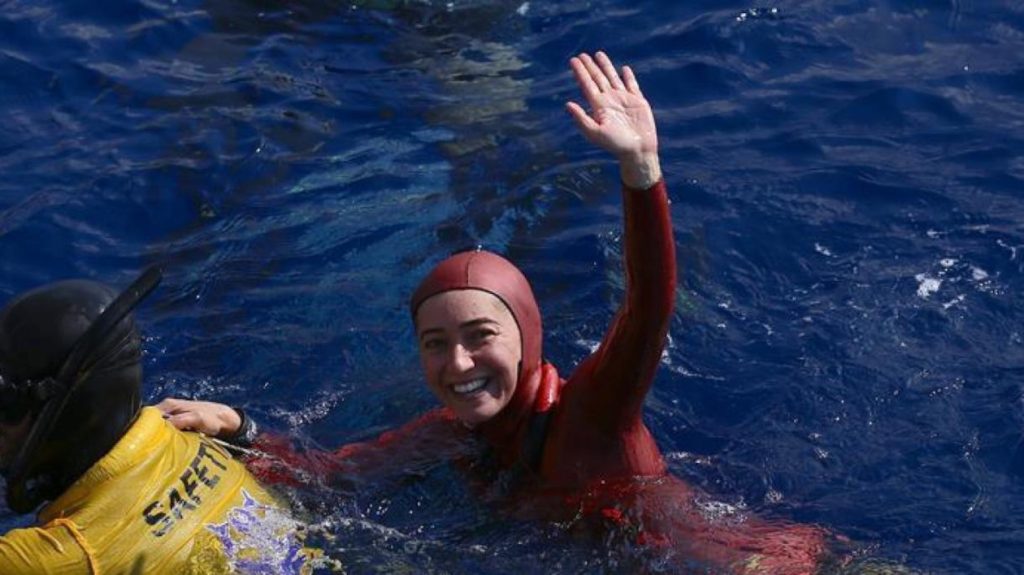 Campeona mundial de apnea libre Şahika Ercümen