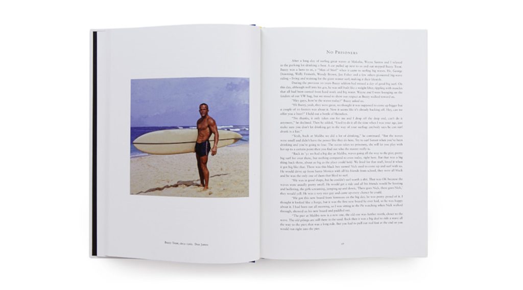 Pages of a surf book: Surf is Where You Find It by Gerry Lopez